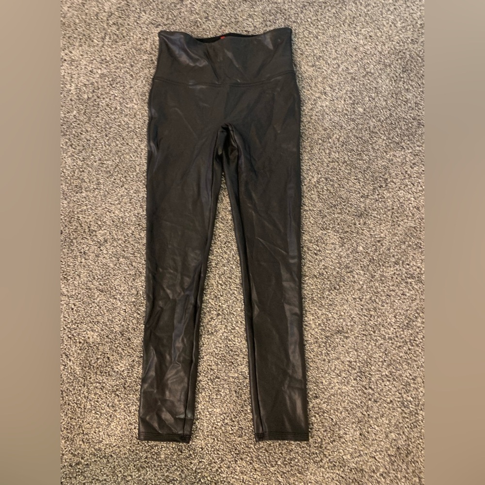 Women’s Spanx Black High-Waisted faux leather Leggings